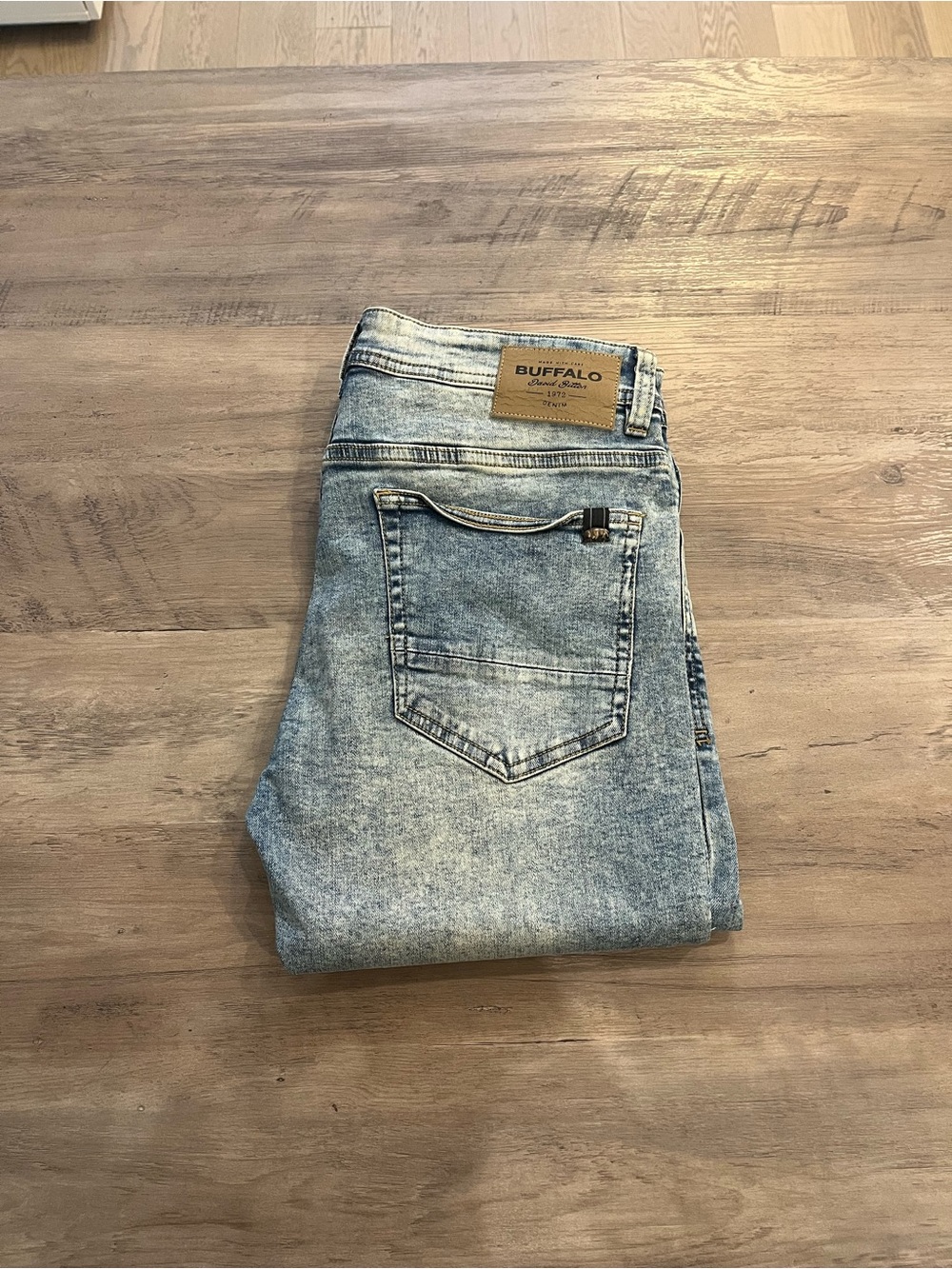 Buffalo David Bitton Light Blue Slim Straight Jeans